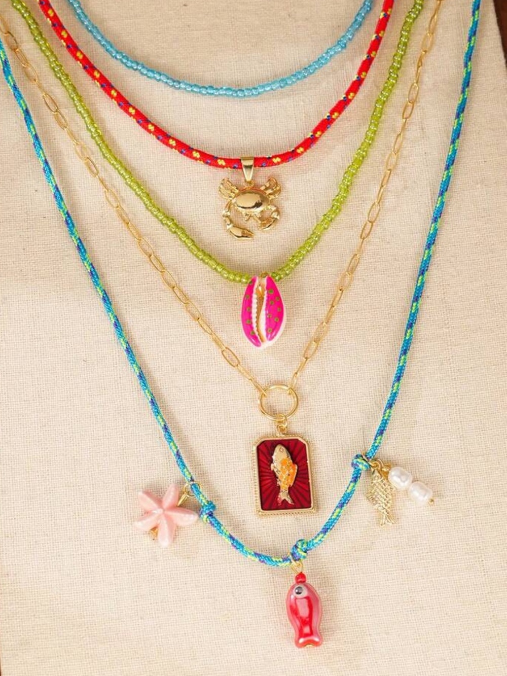 Shell Necklace Set N2183 - Picture 2 of 6